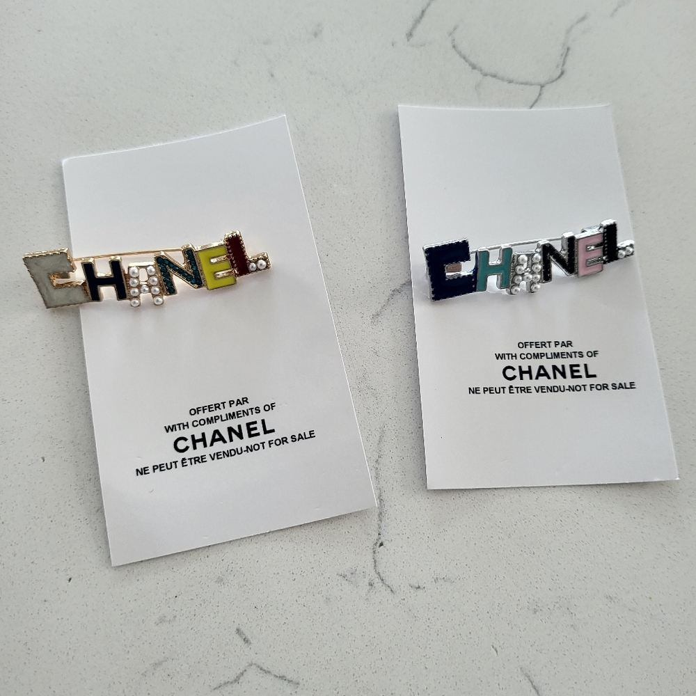 Two safety pins